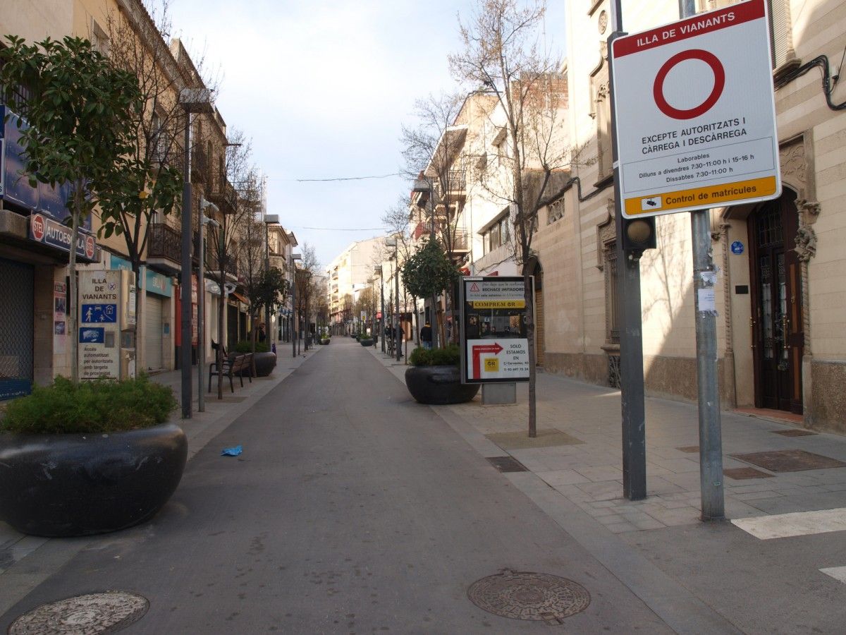 L'avinguda de Barcelona de Rubí