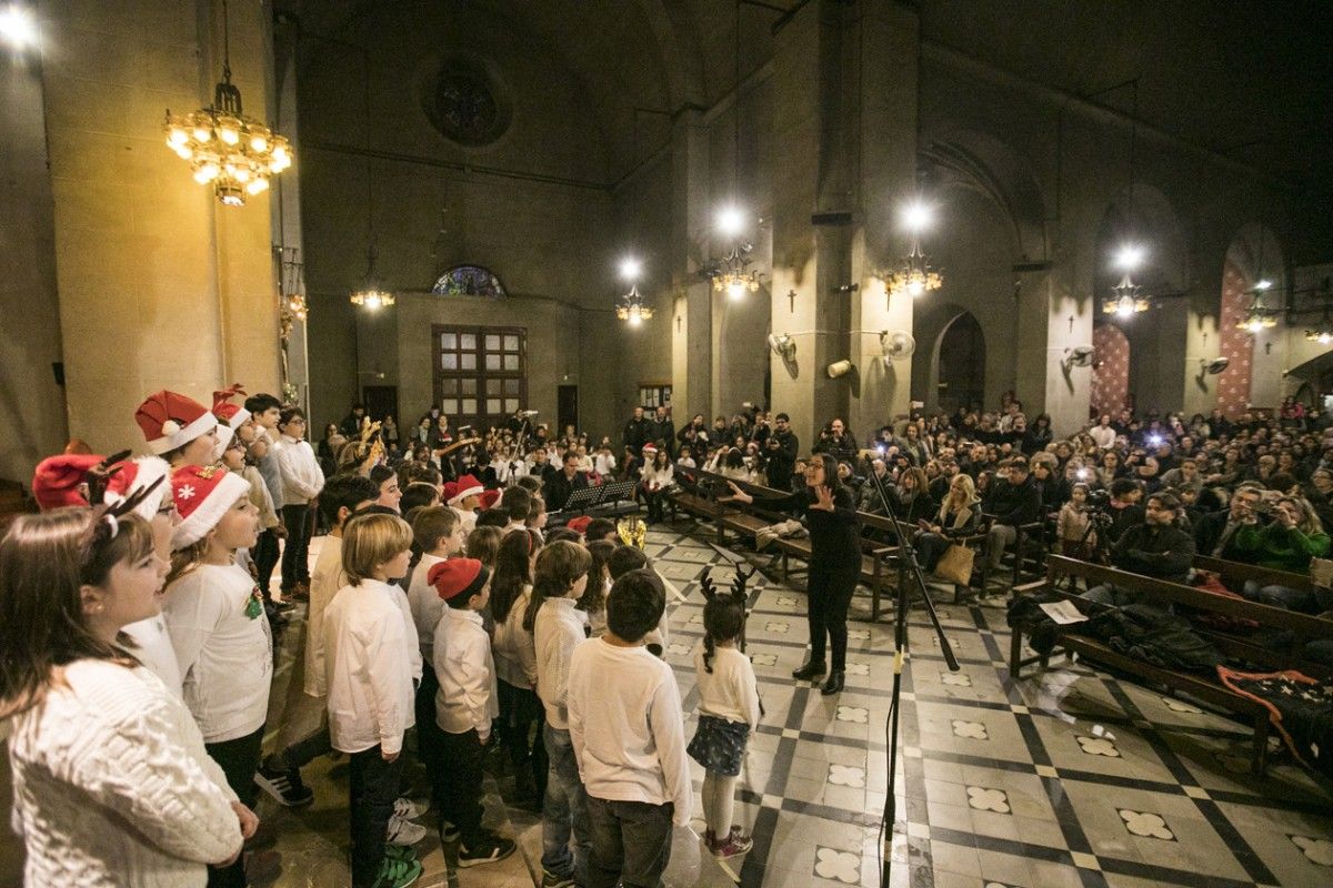 L'església, plena de gom a gom pel Concert de Nadal