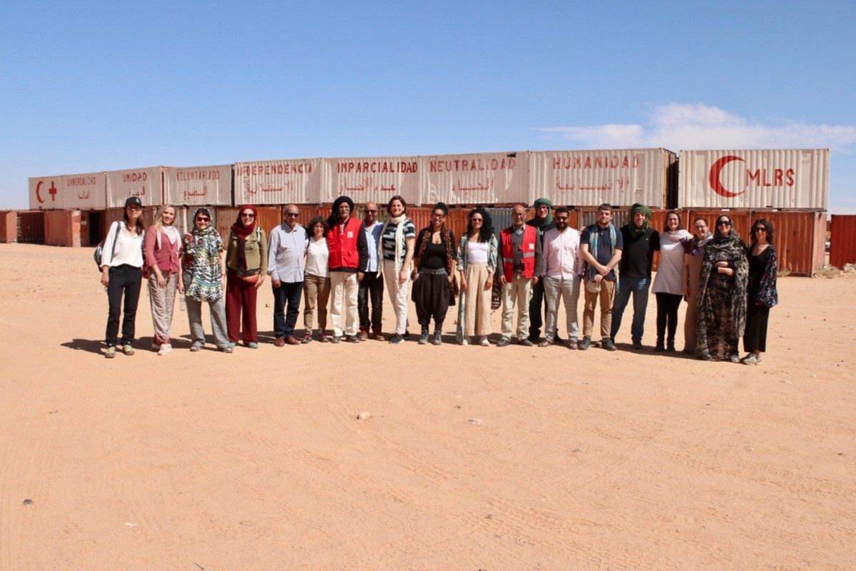 Representants de municipis de la CCASPS visiten la Lluna vermella del Sàhara