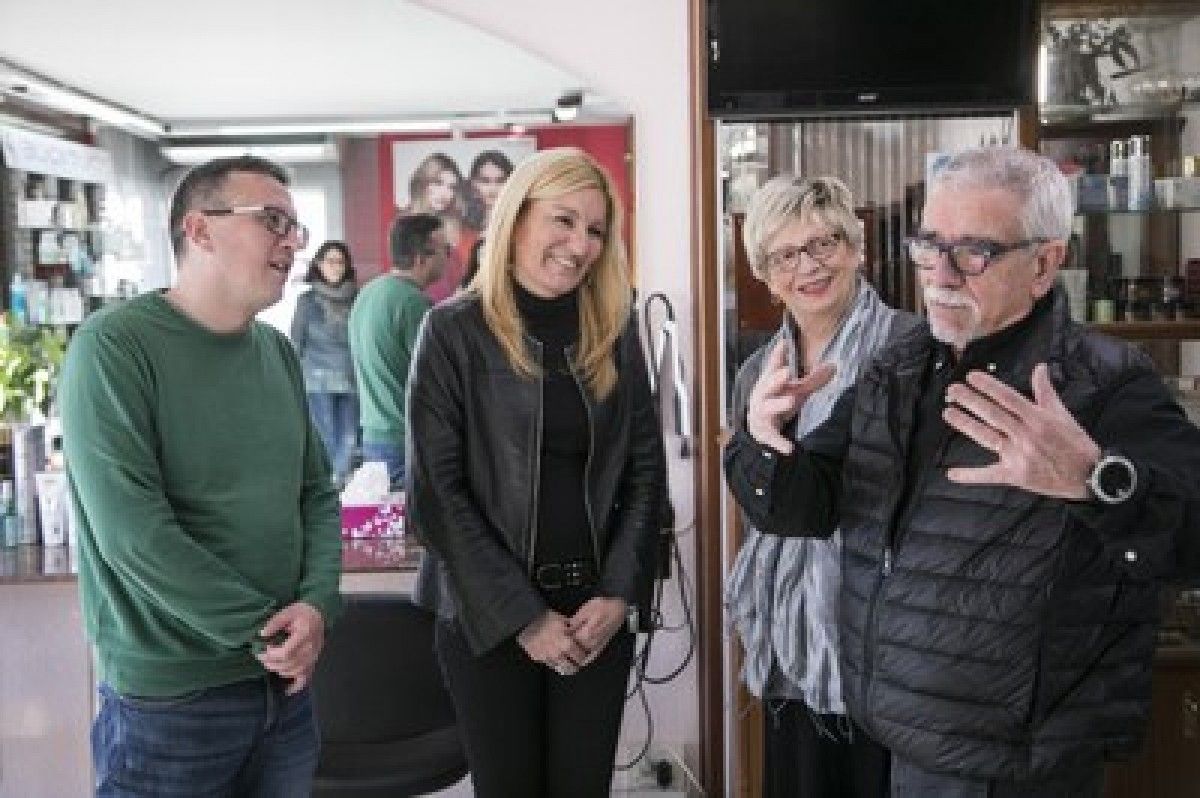 L'alcaldessa i el regidor de Comerç visiten el centre Ponsico