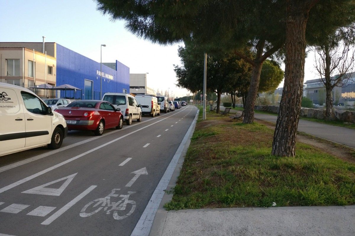El nou tram de carril bici connectarà La Llana amb Can Rosés