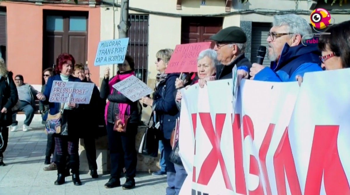 Manifestació per unes pensions dignes a Rubí