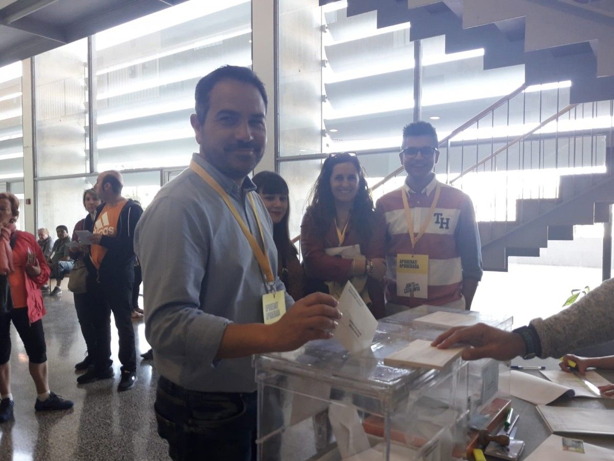 Jaume Buscallà ha votat a la Residència 1r de maig