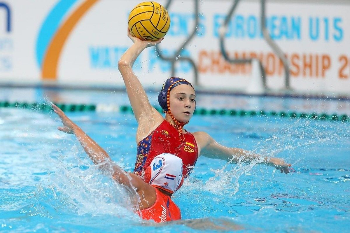 Elena Ruiz ha estat una de les jugadores de la selecció Espanyola de waterpolo