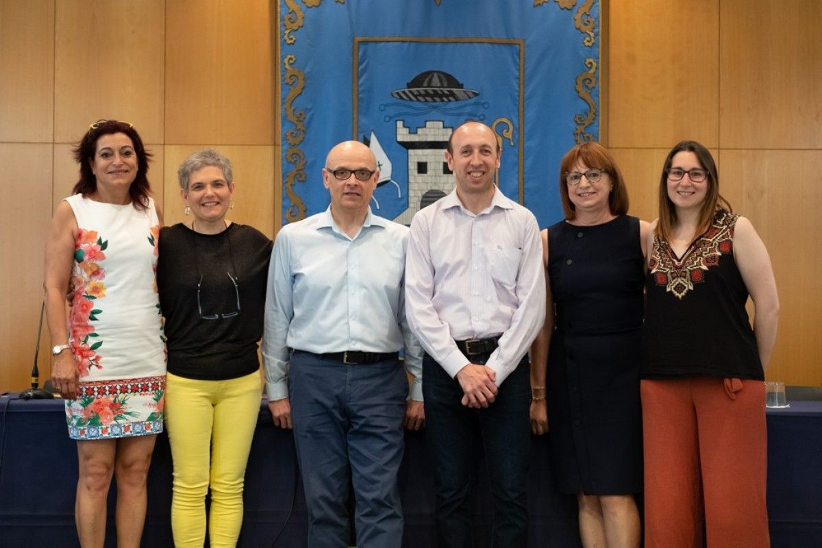 L'alcalde de Castellbisbal, Joan Playà, i els regidors d'Alternativa per Castellbisbal
