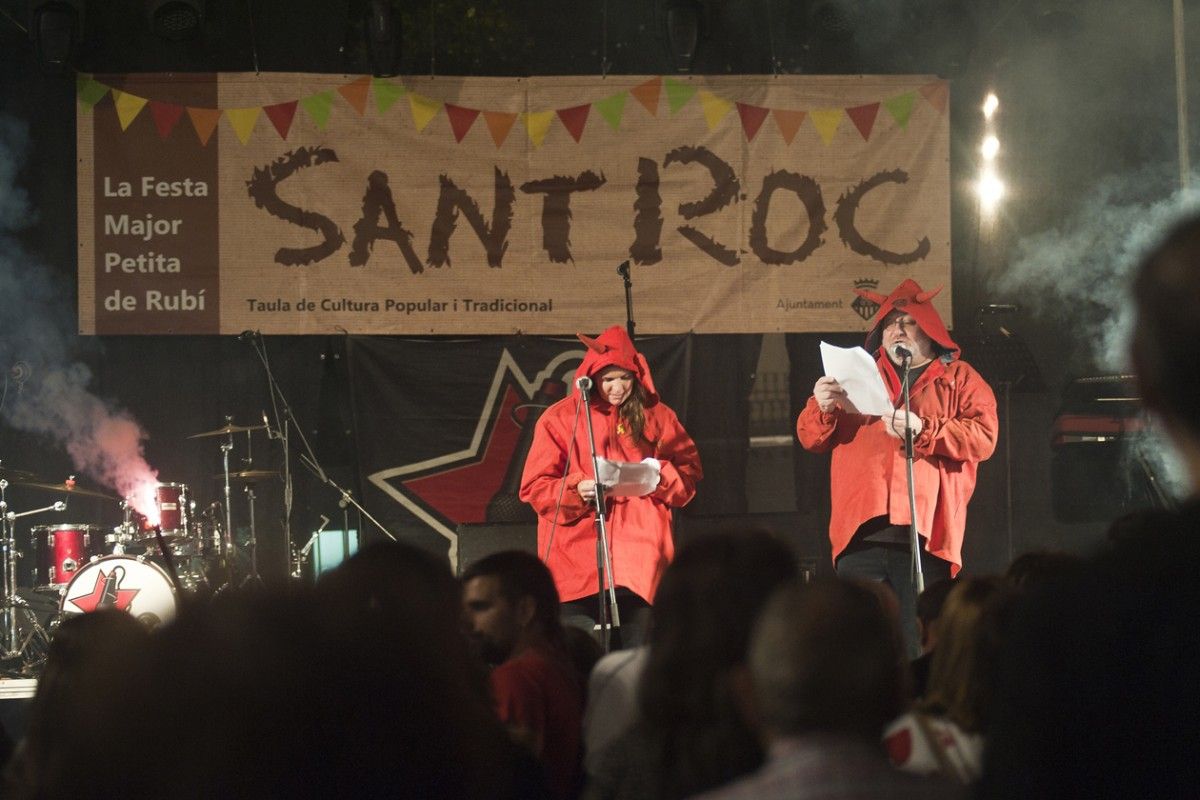 Els versots, una de les activitats més esperades de la Festa Major de Sant Roc