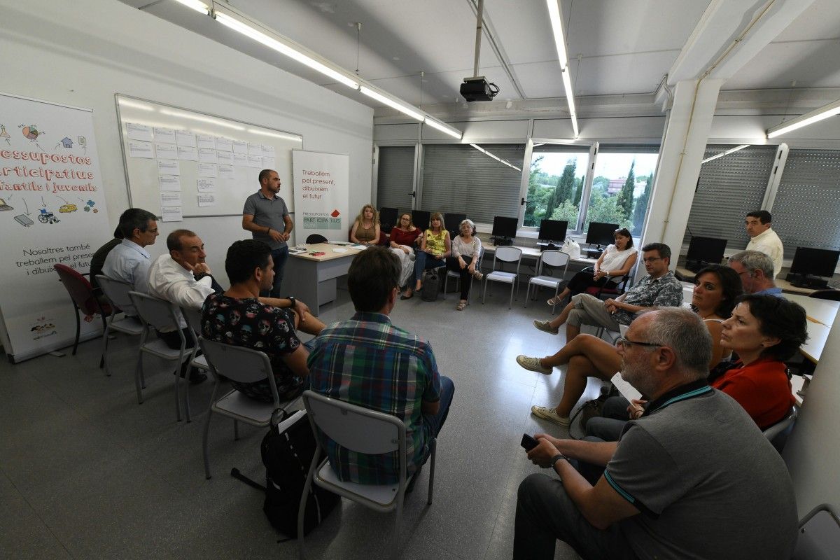 Imatge del taller dels Pressupostos Participatius del 20 de juny