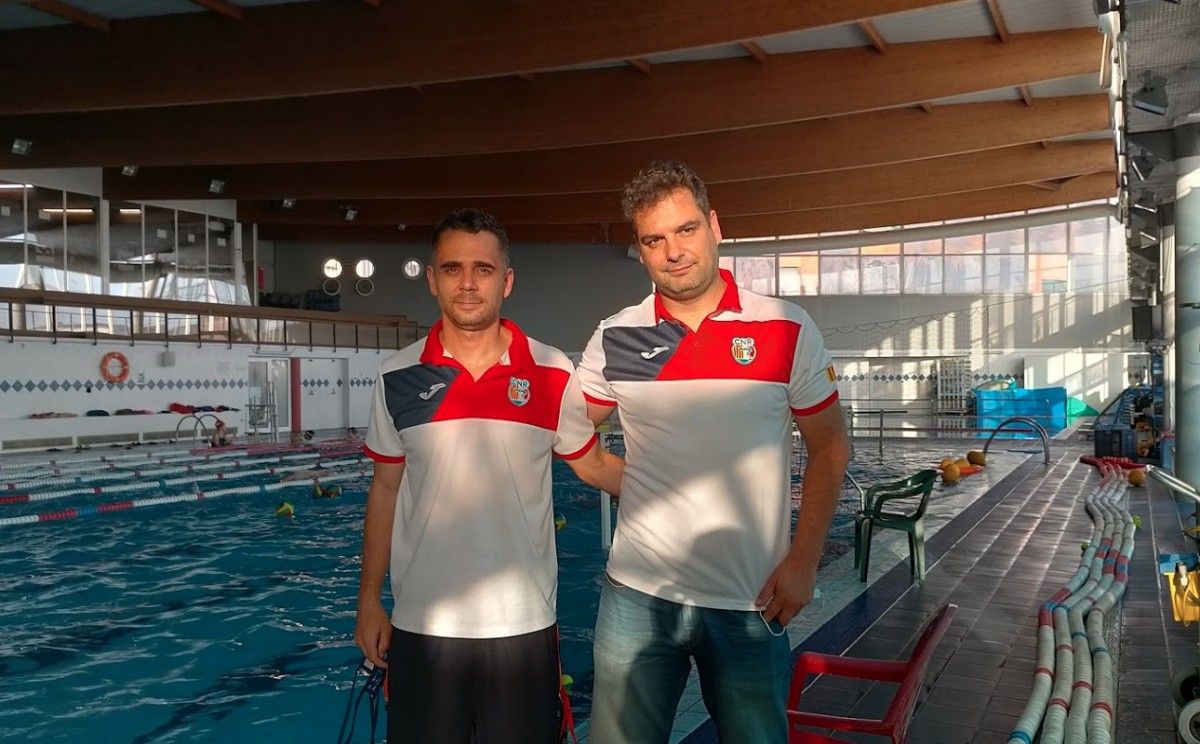 Dani Gómez i Rui Tiago a les instal·lacions del CN Rubí
