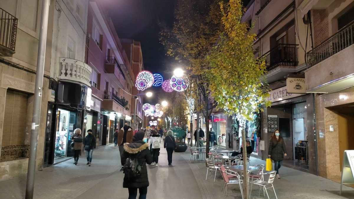 Llums de Nadal al centre de Rubí.